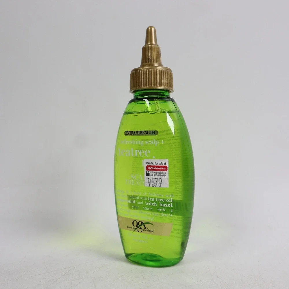 2 PACK OGX Extra Strength Refreshing Scalp Teatree Mint Scalp Treatment 4Oz Each